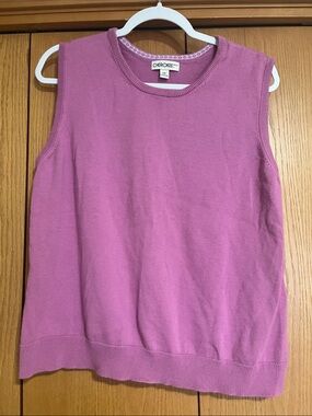 Cherokee pink sweater vest XXL